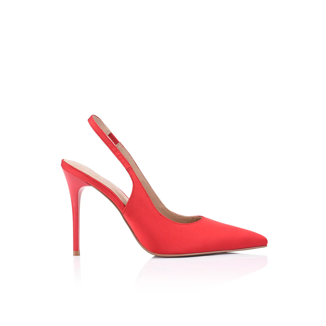 Charlize Pump Red Satin | Lana Wilkinson