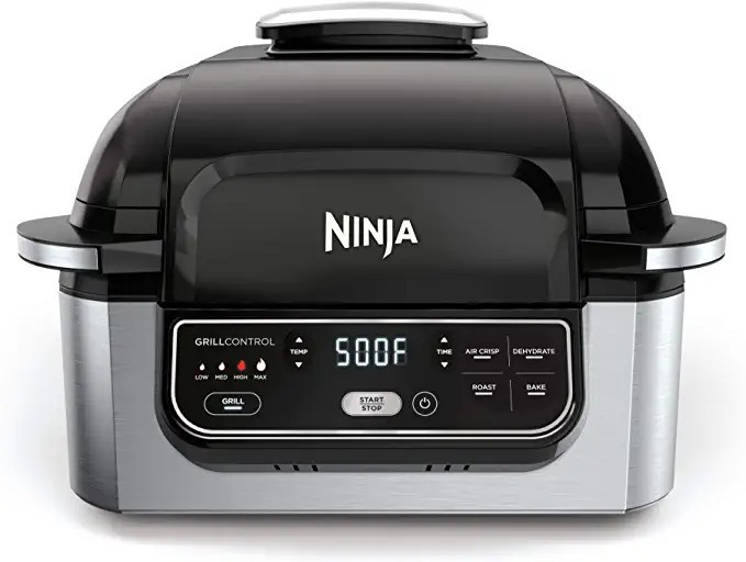 Ninja Foodi 5-in-1 4-qt. Air Fryer, Roast, Bake, Dehydrate Indoor Electric Grill (AG301), 10inch ... | Amazon (US)