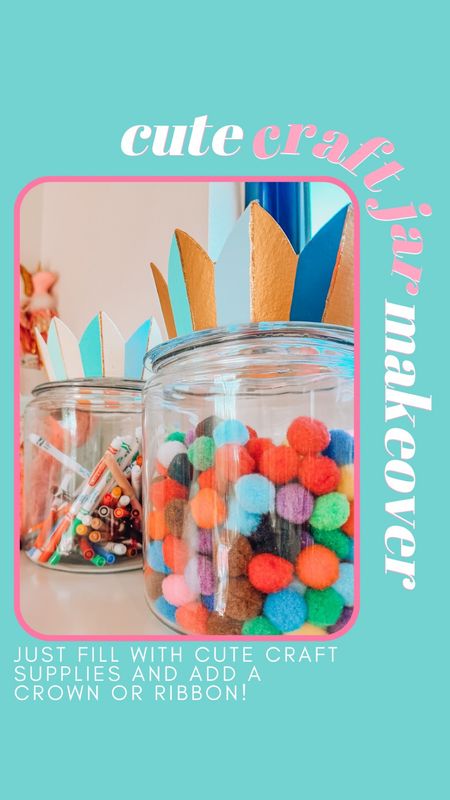 Easy way to makeover a clear jar to be cute decor 👑🌈🩷🧶

#LTKhome #LTKSeasonal #LTKfamily