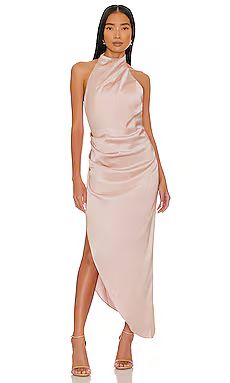 Nookie Amelia Halter Gown in Nude from Revolve.com | Revolve Clothing (Global)