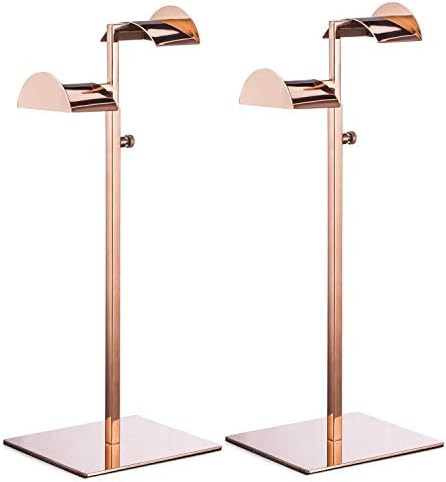 Polmart Countertop Adjustable Double Arm Handbag Purse Display Stand with Crescent Handles - Rose... | Amazon (US)