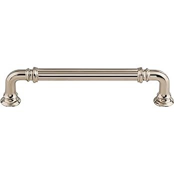 Top Knobs TK323PN Chareau Collection 5" Reeded Bar Pull, Polished Nickel | Amazon (US)