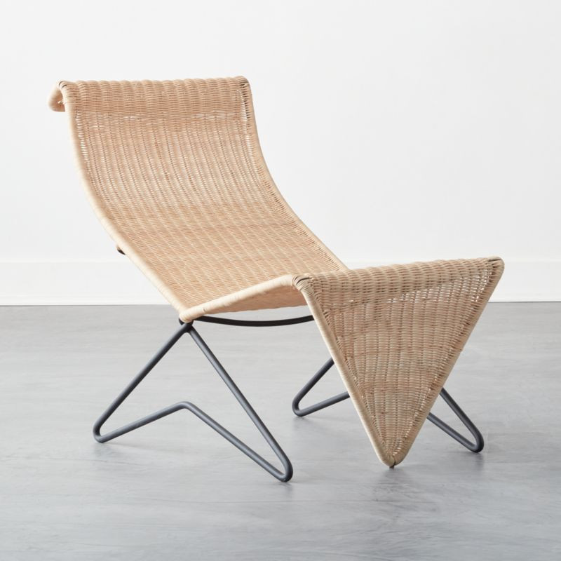 Sillon en Mimbre Wicker Lounge Chair | CB2 | CB2