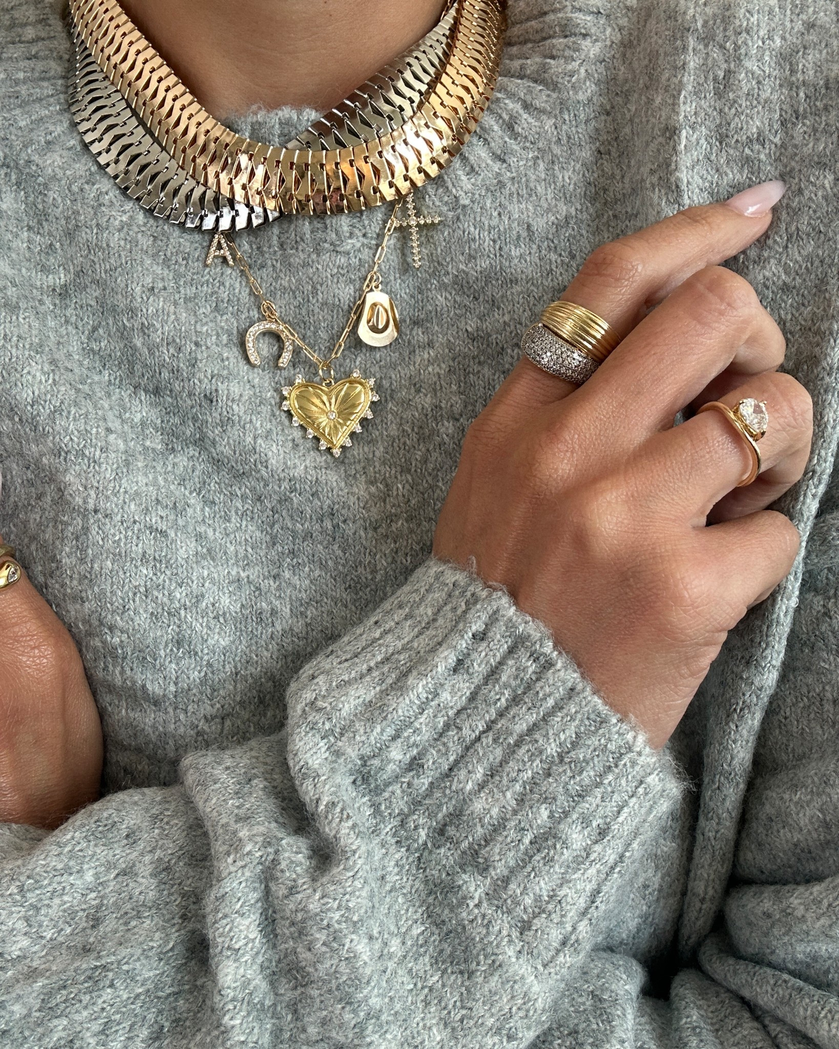 Hey y’all! Glad you’re here.
I share outfits I actually wear, and now I’m starting to share more of my jewelry here too.
If you’re new: I have a jewelry brand called Tori Bradburry, and I’m proud to say our pieces are non-tarnishing, made for everyday wear, and don’t break the bank. We take a lot of pride in our handmade/custom work. And, we’re officially on LTK! (Small business victory!) 

Oh, the sweater. It’s a J.Crew dupe and has that soft, cashmere feel. True to size. I’m wearing a small and it still has room. Trust me on this one. 

#LTKFindsUnder50 #LTKOver40 #LTKHoliday