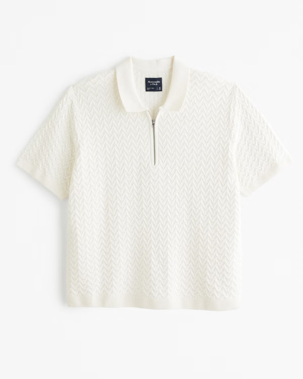 Half-Zip Sweater Polo | Abercrombie & Fitch (US)