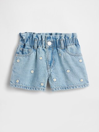 Baby & Toddler Embroidered Denim Stride Shorts | Gap (CA)