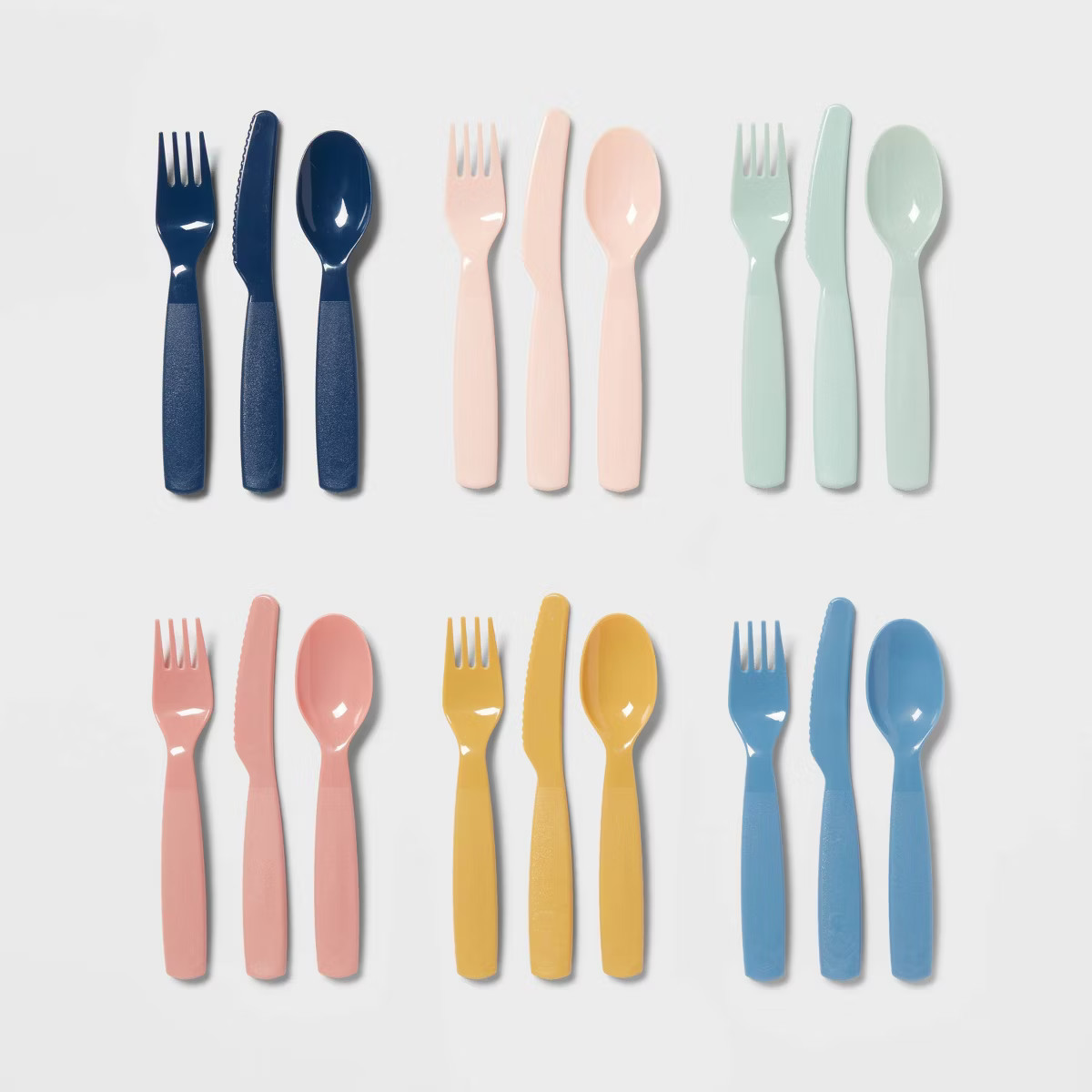 18pc Plastic Kids' Silverware Set - Pillowfort™ | Target