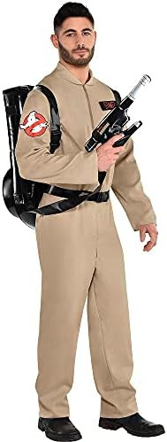 Party City Ghostbusters Halloween Costume with Proton Pack for Adults, Standard Size, with Jumpsu... | Amazon (US)
