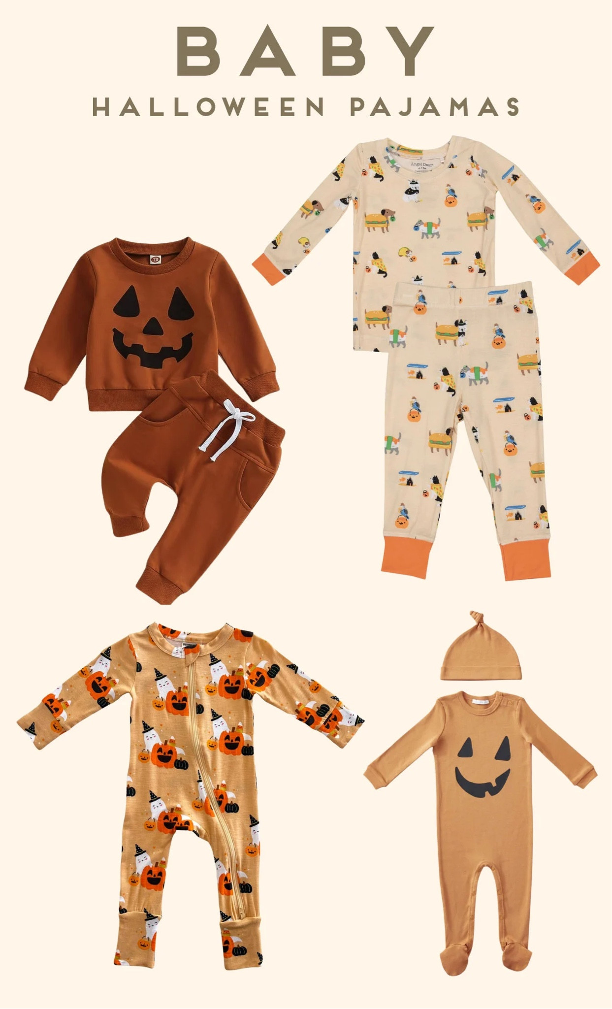 Put together a list of baby, toddler, kids, and matching family Halloween pajamas on Paper and Stitch. Here are my picks from the baby collection. Almost all of these come in toddler / kid sizes as well. Baby Halloween pjs - toddler - kids

#LTKHalloween #LTKSeasonal #LTKbaby