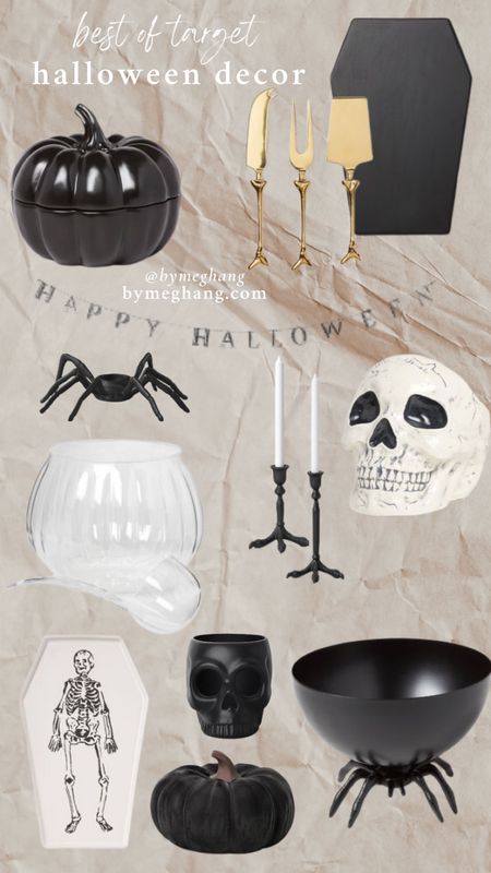 SPOOKY HALLOWEEN DECOR! How cute are theee target Halloween decor finds? Kinda makes me want to throw a Halloween party. Snag these cute items for 20% right now during the target circle sale. How cute would a Halloween cheeseboard be? 

#LTKsalealert #LTKhome #LTKHalloween