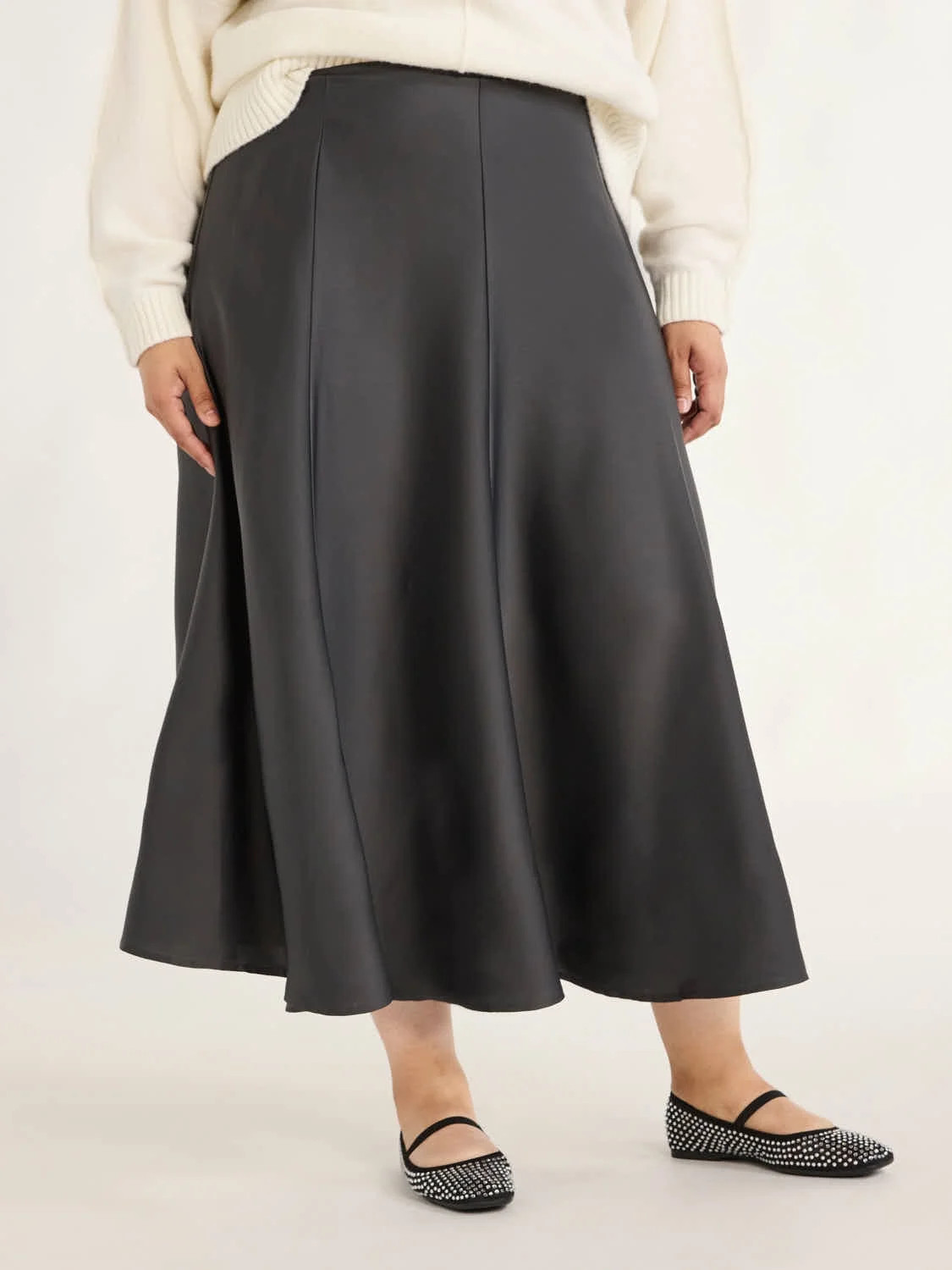 Scoop Women’s & Women's Plus Satin Maxi Skirt, Sizes XS-4X | Walmart (US)