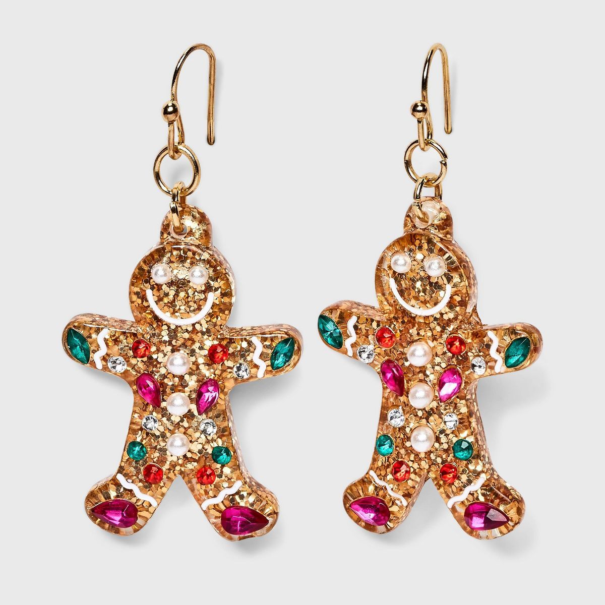 Girls' Holiday Gingerbread Earrings - art class™ | Target