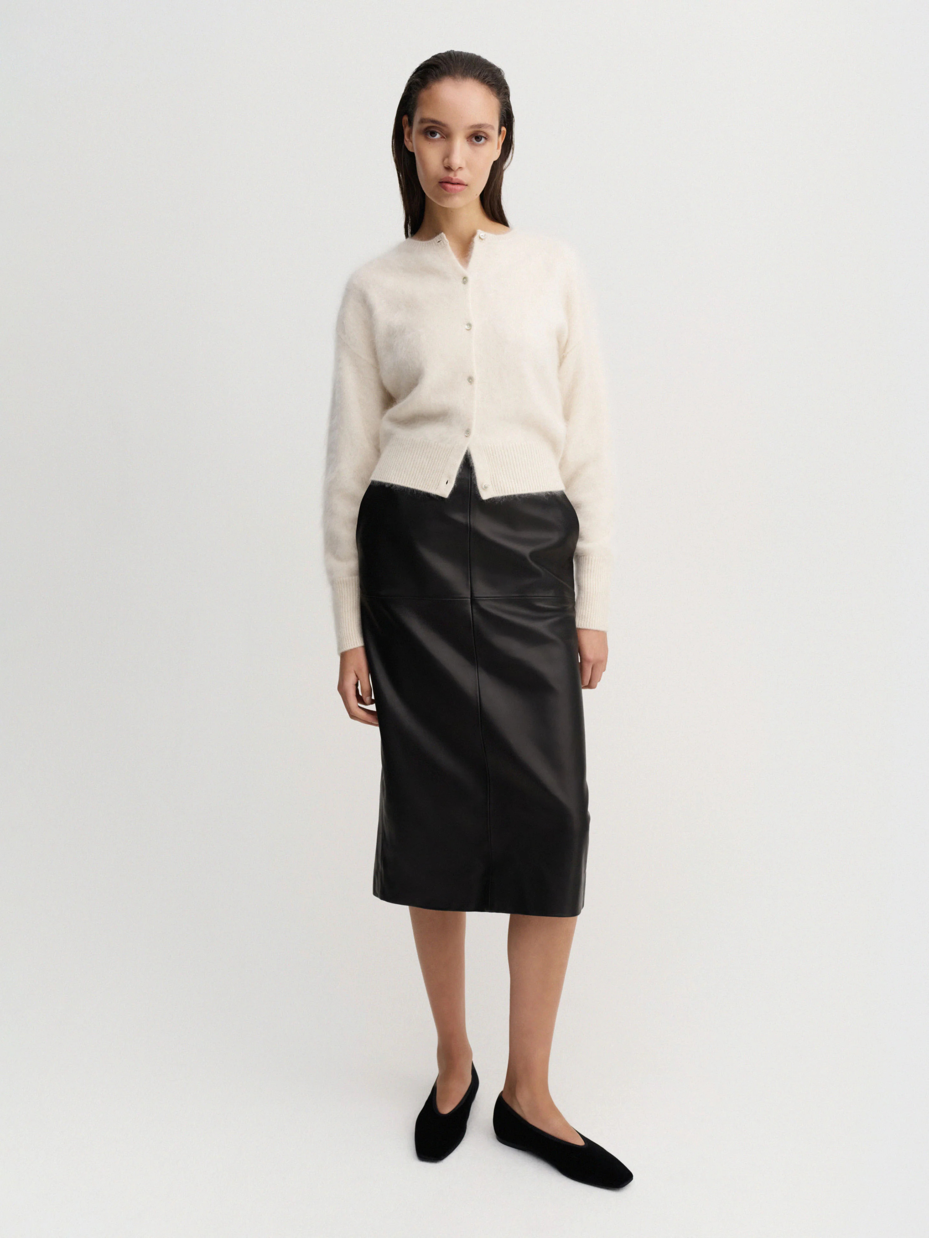 Coco Brushed Cardigan, vanilla | Almada Label