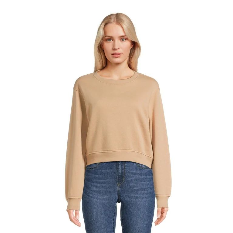 No Boundaries Juniors’ Crewneck Pullover Sweatshirt, Sizes XS-XXXL - Walmart.com | Walmart (US)