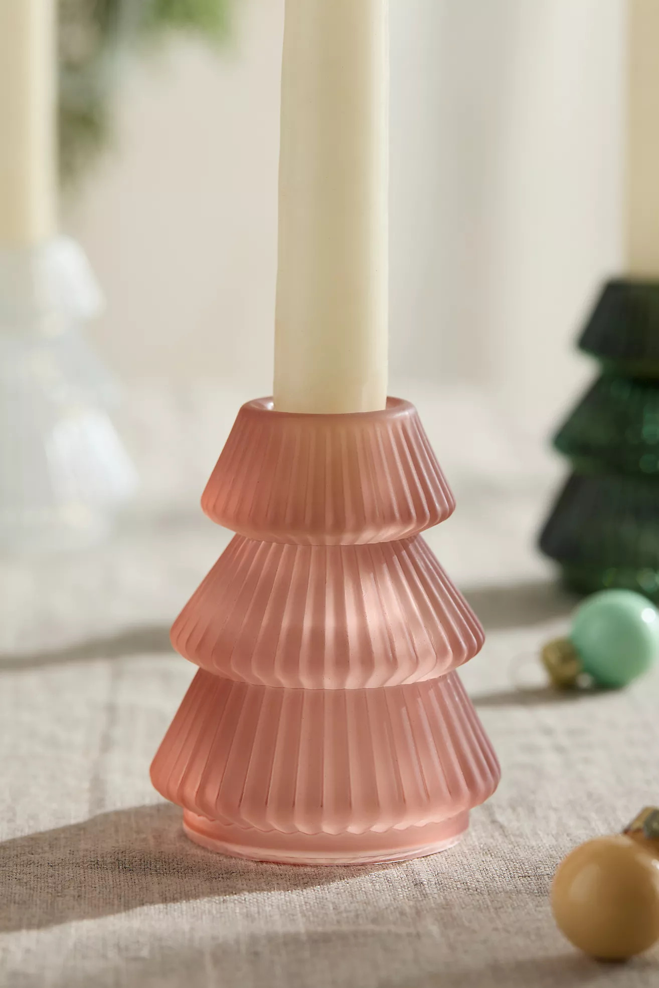 Glass Tree Taper Holder | Anthropologie (US)