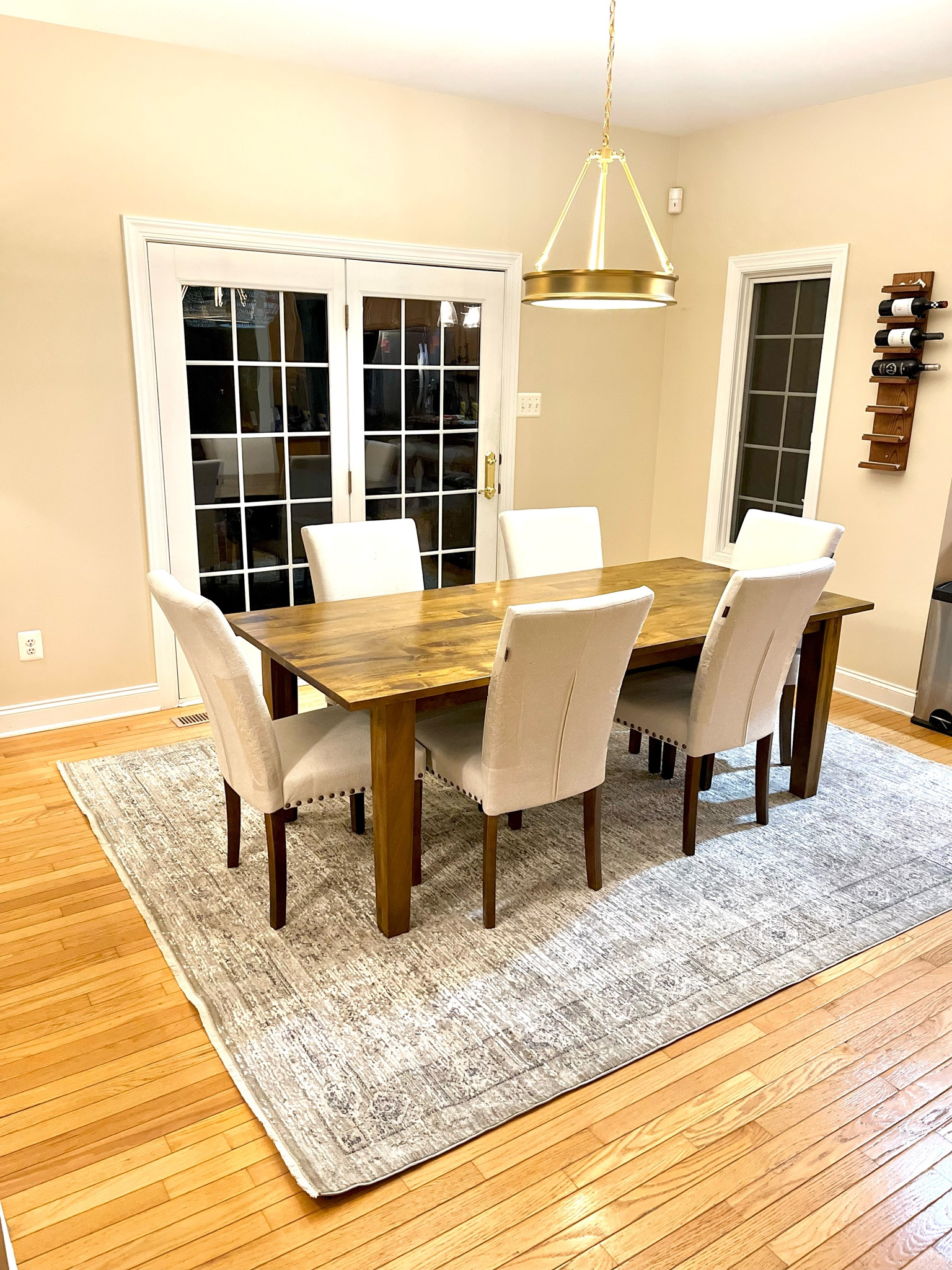 This rug is so so good. I couldn't be happier with it! Absolutely recommend the oversized one; the pile is short and I never find myself tripping on it, or catching it with the chair. 

Home, kitchen, dining room, wayfair, neutral decor, lighting, chandelier, brass 



#LTKfindsunder100 #LTKhome #LTKmidsize