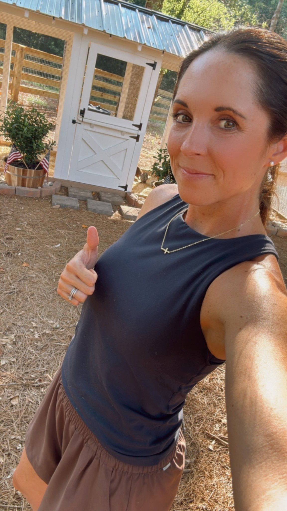 Thumbs up because… we did it! 🐔🛠️
Our American Coop from Carolina Coops is officially finished—built it, painted it, installed the predator apron, and filled it with hemp bedding using the deep litter method 🙌🏻

This was such a labor of love, and I’m so proud of how it turned out. Functional, beautiful, and ready for our happy hens to move in 🏡💛

#PorcheAndCo #LTKHome #LTKFarmhouse #ChickenCoopComplete #CarolinaCoops #AmericanCoop #BackyardChickens #ChickenCoopGoals #DeepLitterMethod #HempBedding #ModernHomestead #FarmhouseDIY


#LTKHome #LTKPets #LTKFamily