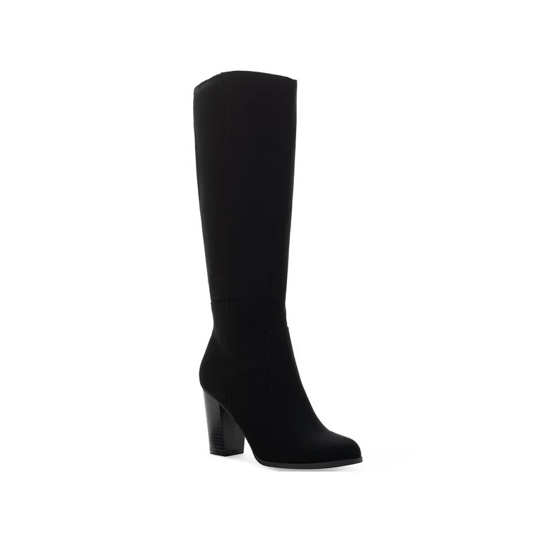 Style & Co. Womens Addyy Faux Suede Extra Wide Calf Knee-High Boots | Walmart (US)
