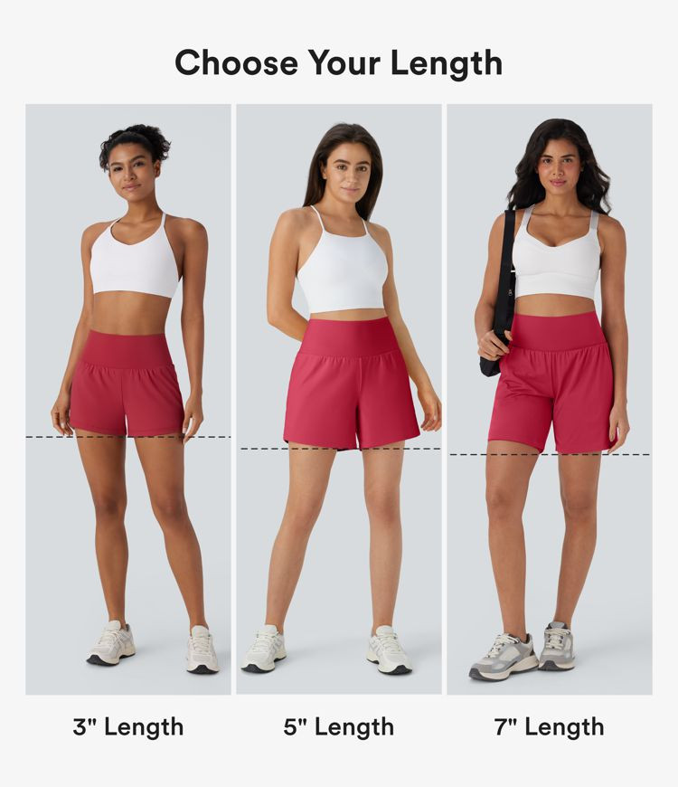 SoftlyZero™ Airy Super High Waisted 2-in-1 InstantCool Yoga Shorts 7" with Pockets | Halara UK