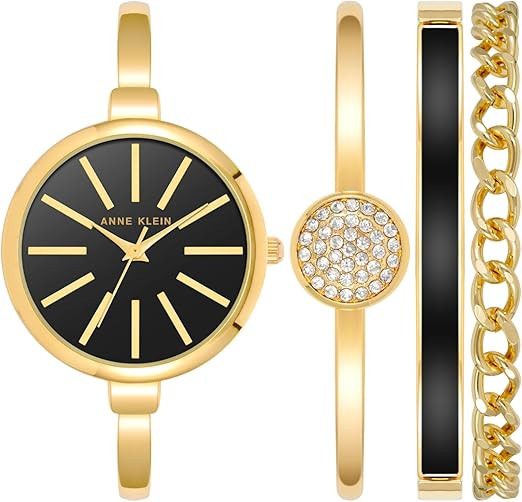 Anne Klein Women's Bangle Watch and Bracelet Set | Amazon (US)