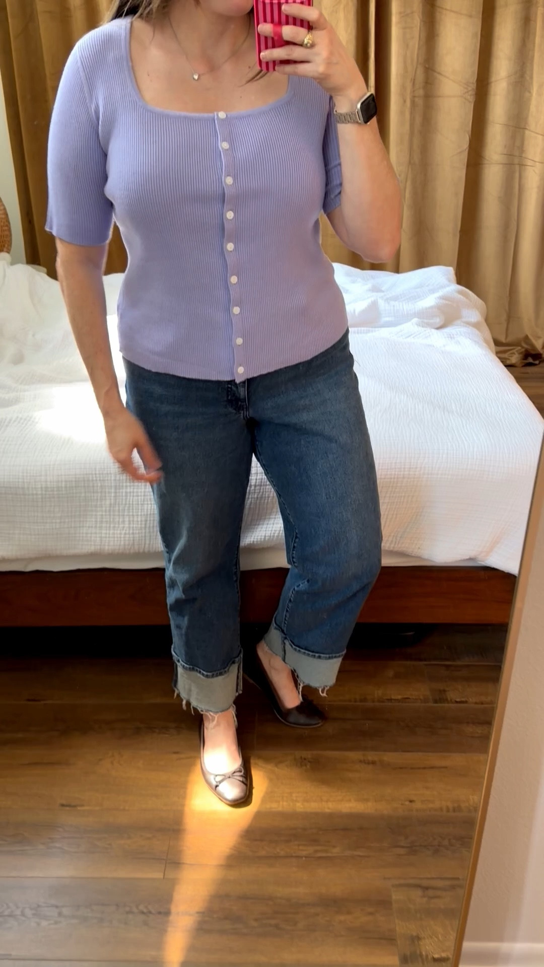 Love this outfit! Mostly from walmart, and the top is on sale for $11! Everything runs true to size.
...............
Ankle Jeans wide leg jeans distressed jeans cropped jeans ankle crop jeans kick crop jeans under $50 jeans under $25 scoop jeans Walmart fashion Walmart new arrivals Walmart fashion lavender shirt free people dupe j. Crew dupe preppy style casual outfit business casual button down sweater fitted sweater cardigan size 14 jeans size large outfit size 14 outfit dark wash denim midrise denim high rise denim Walmart jeans spring trends spring outfit summer outfit casual looks summer trends spring trends ballet flats spring shoes 

#LTKootd #LTKTall #LTKMidsize