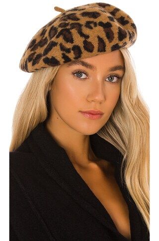 Hat Attack Leopard Beret in Brown from Revolve.com | Revolve Clothing (Global)