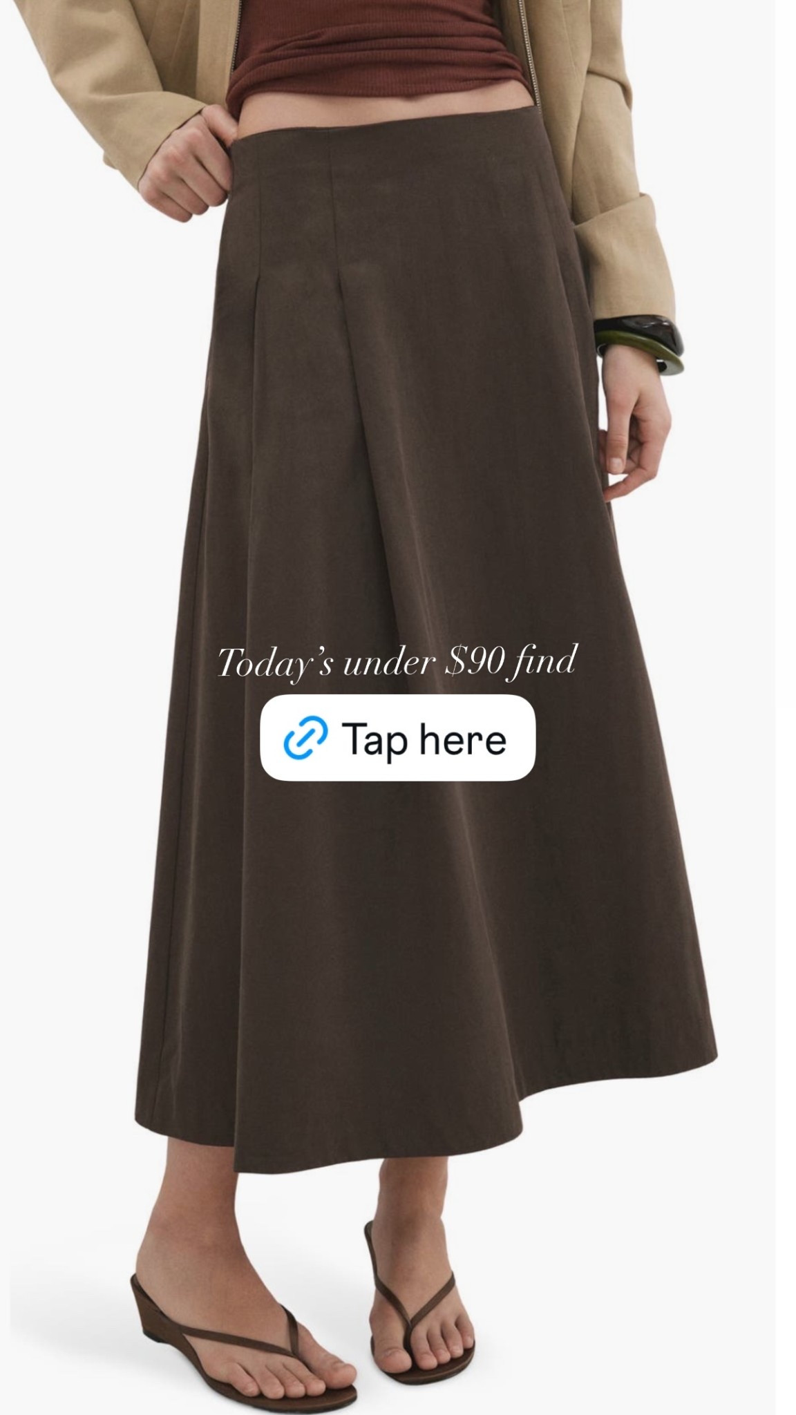 This pleated midi skirt under $90 is such a great find!

#Mango
#Nordstrom
#summerskirt
#midiskirt
#longskirt

#LTKootd #LTKgrwm #LTKSeasonal