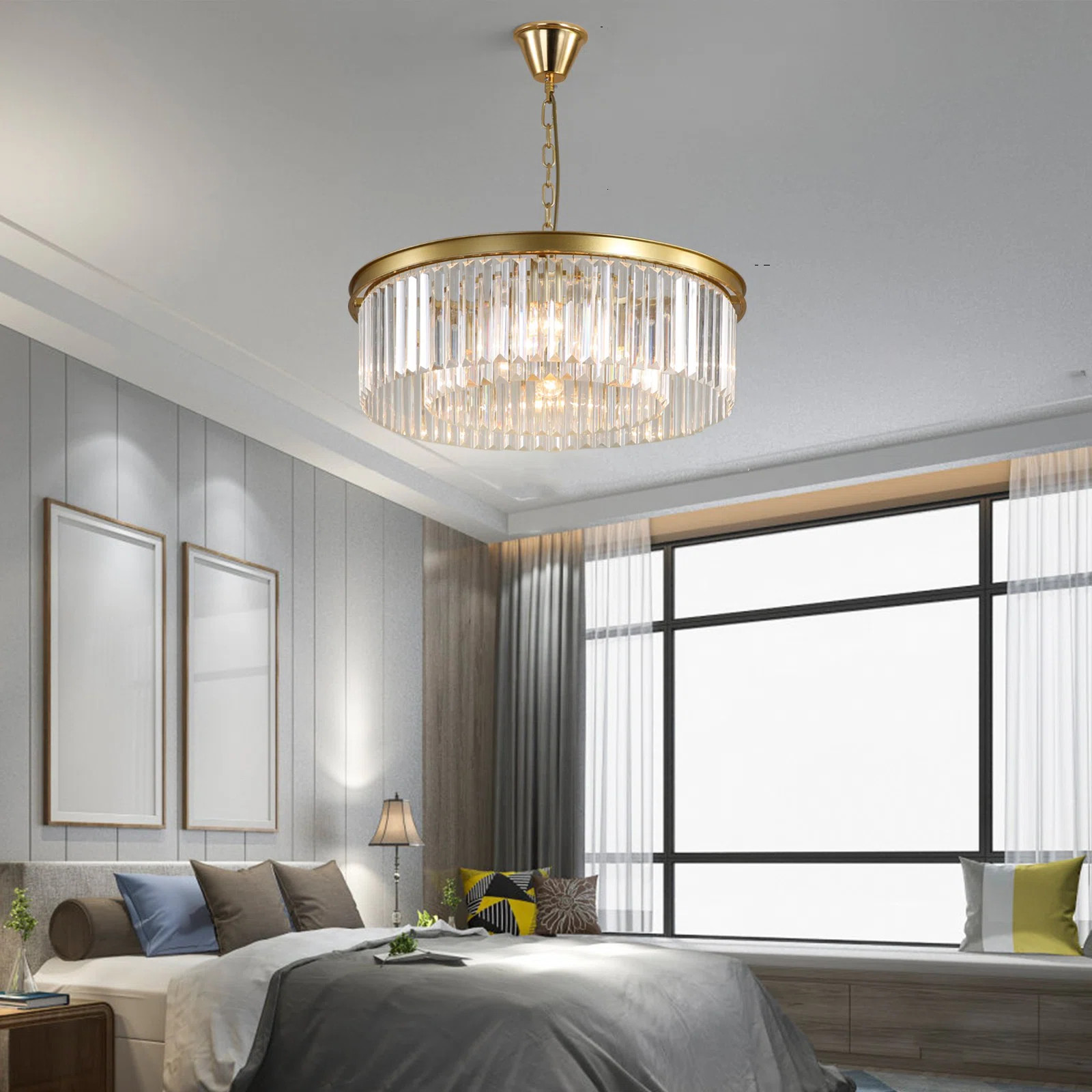 Kellise 8 - Light Crystal Drum Chandelier | Wayfair North America