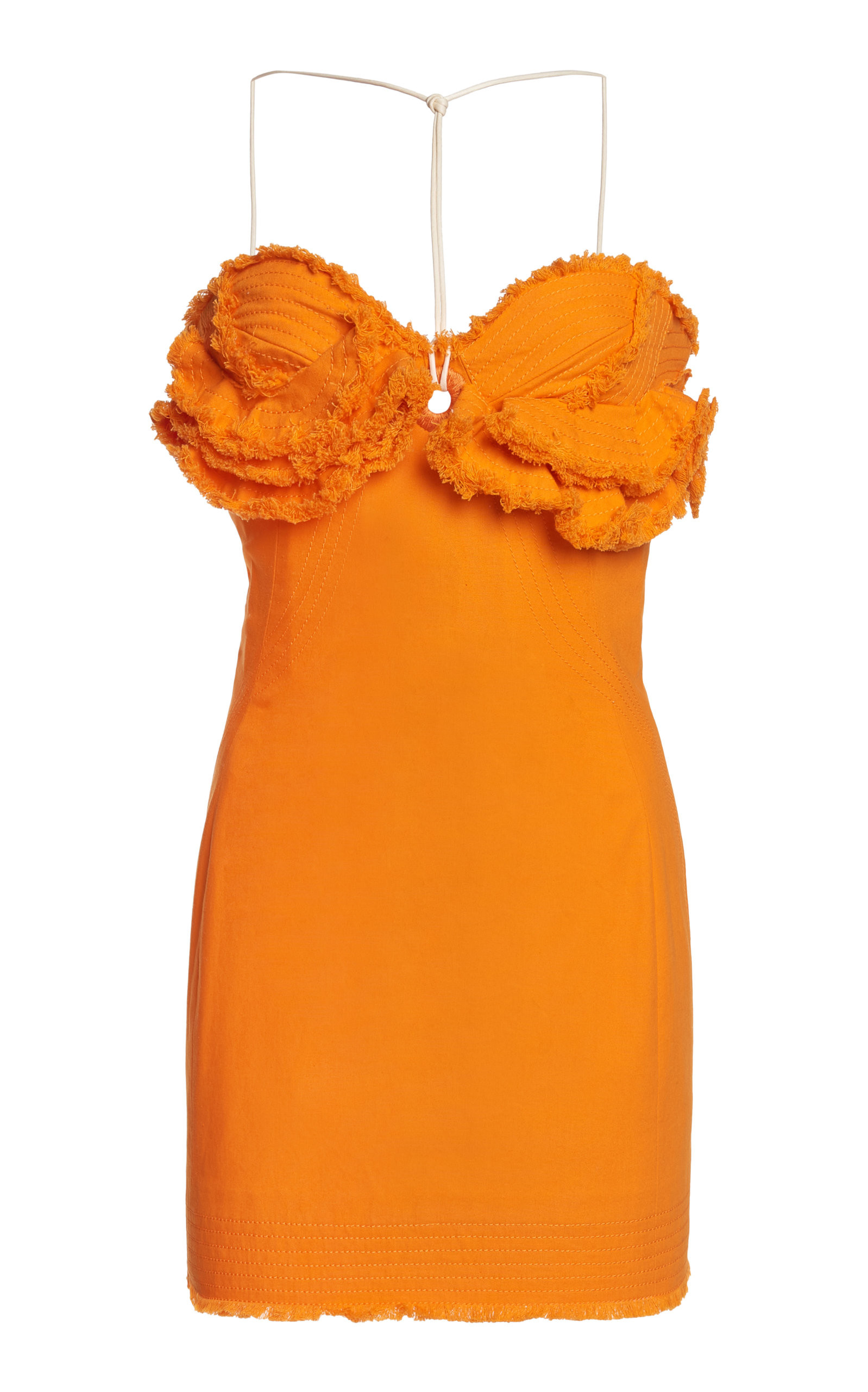 Artichaut Courte Ruffled Cotton Mini Dress | Moda Operandi (Global)