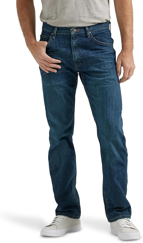 Wrangler Authentics Men's Classic 5-Pocket Regular Fit Flex Jean | Amazon (US)