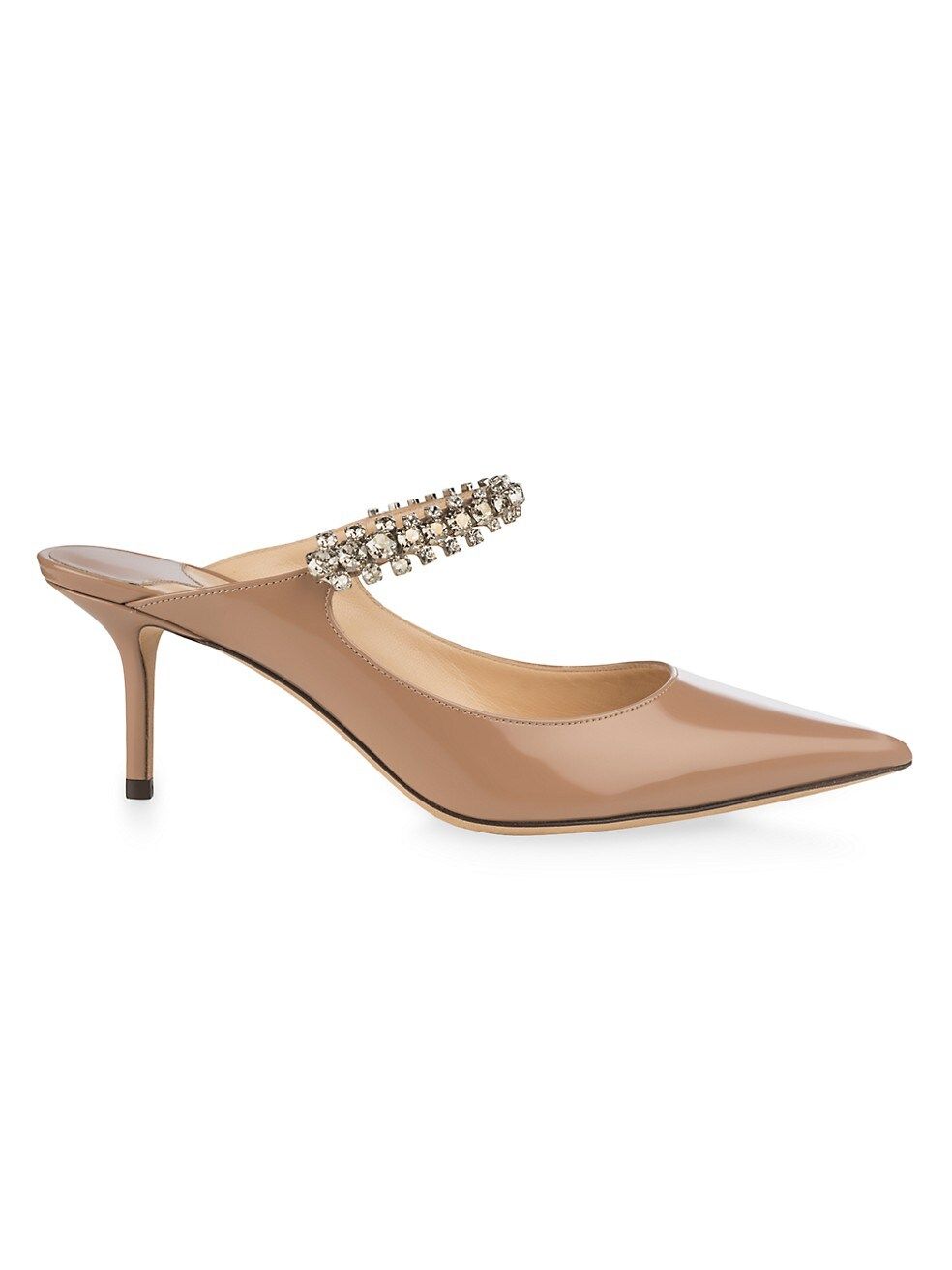 Jimmy Choo Bing 65 Embellished Patent Leather Mules | Saks Fifth Avenue