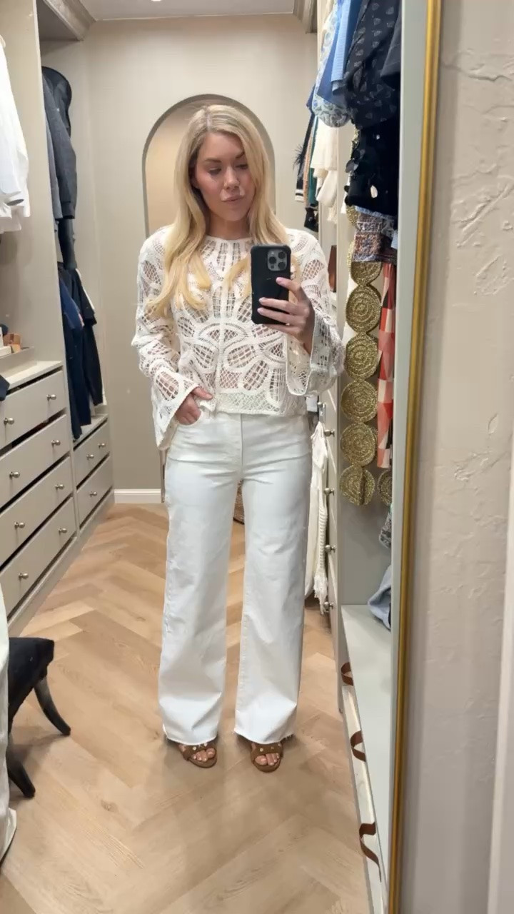 Lace top
(Love these jeans - fit TTS)

#LTKdayinmylife #LTKootd #LTKgrwm
