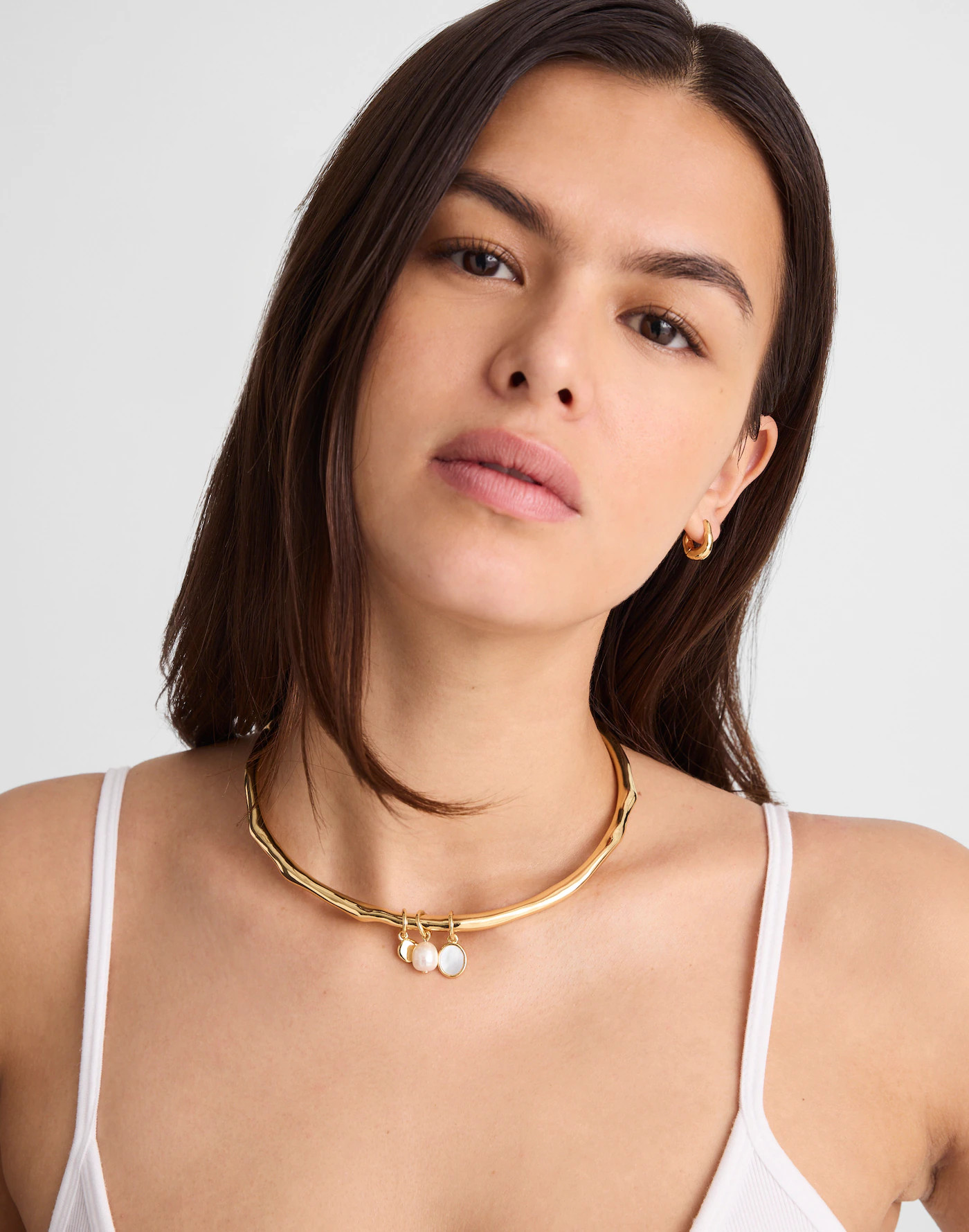 Mother-of-Pearl Wire Choker Necklace | Madewell