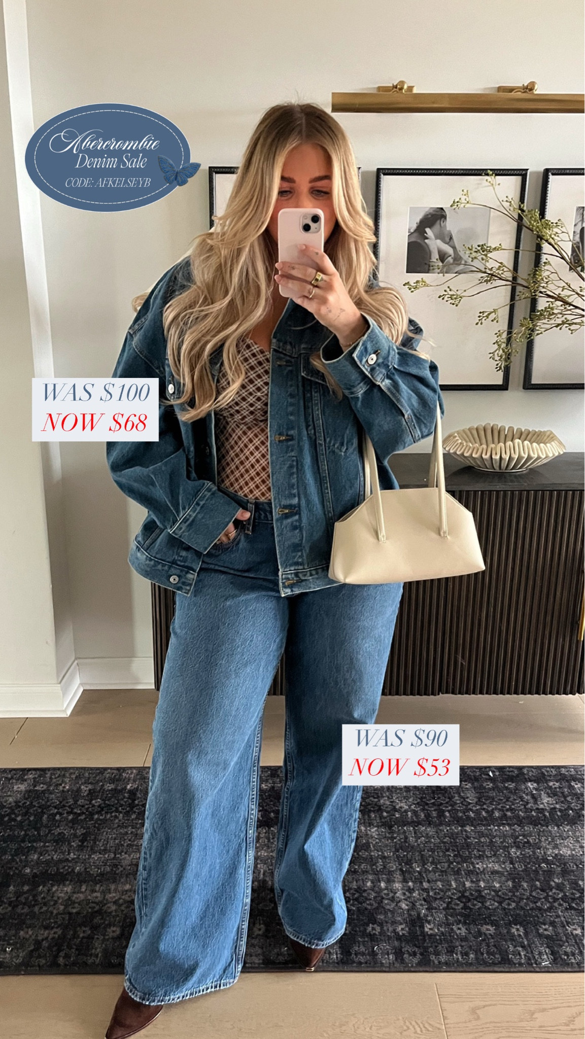 Abercrombie sale💫 use code AFKELSEYB for additional discount! I am in a 32 long denim #sale #denim 

#LTKSaleAlert #LTKStyleTip #LTKMidsize