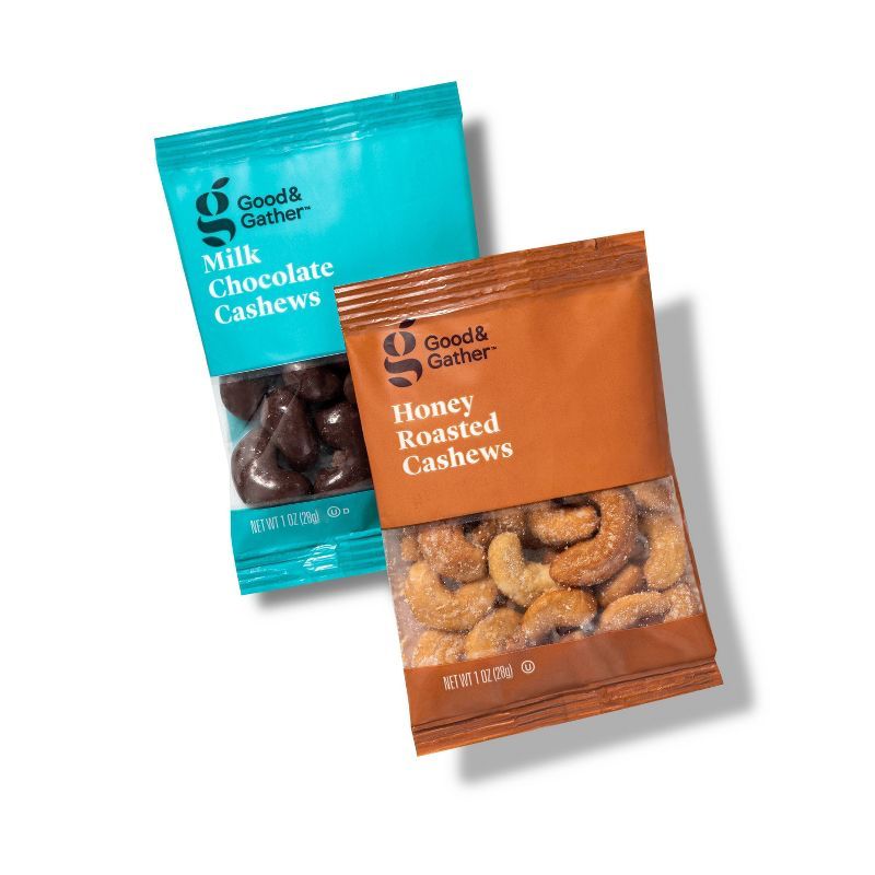 Honey Roasted Cashews & Milk Chocolate Cashews - 10ct - Good & Gather™ | Target