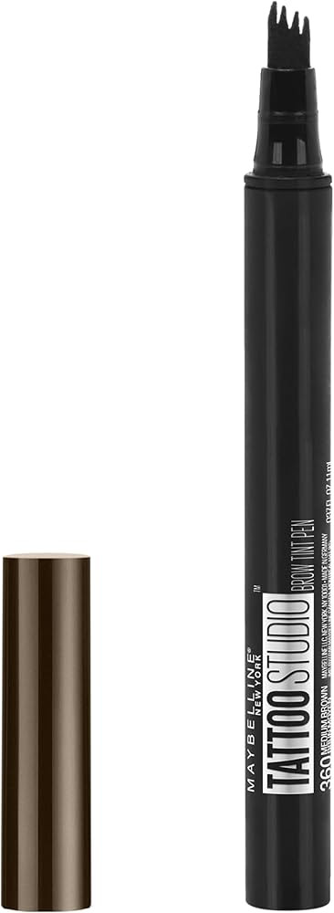 Maybelline New York TattooStudio Brow Tint Pen Makeup, Deep Brown, 0.037 fl. oz. | Amazon (US)