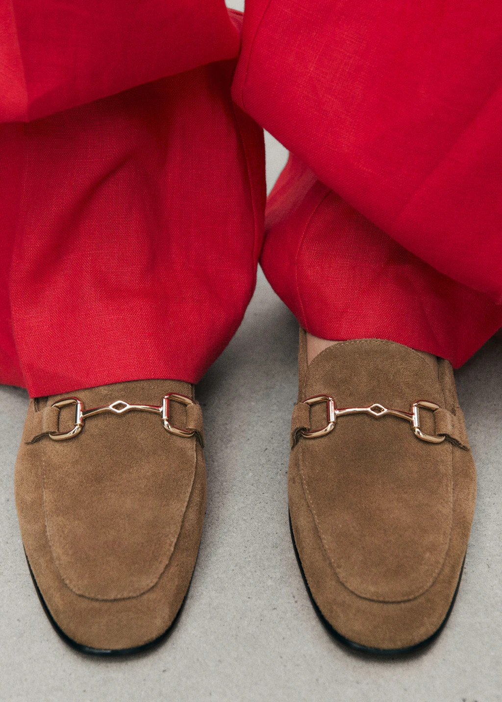 Suede moccasins with buckle - Women | MANGO United Kingdom | MANGO (UK)