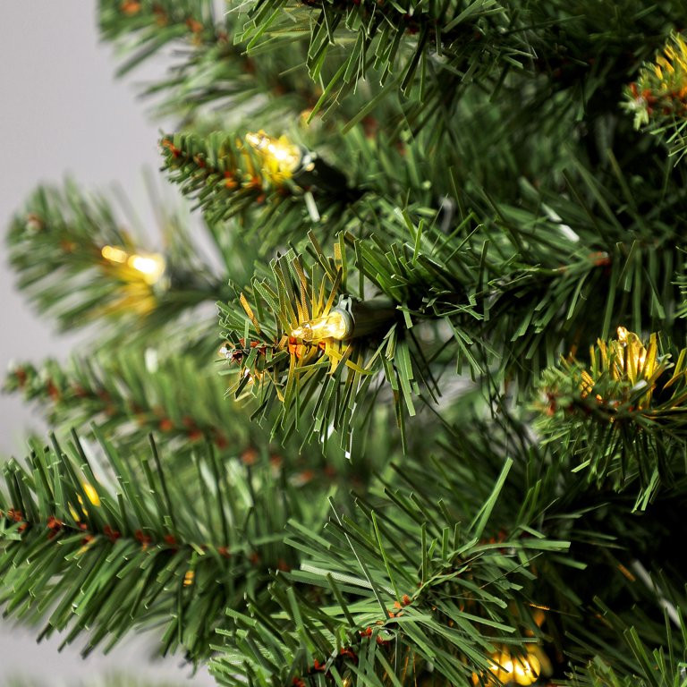 3 ft Pre-Lit Winston Pine Artificial Christmas Tree, Clear Incandescent Lights, by Holiday Time | Walmart (US)