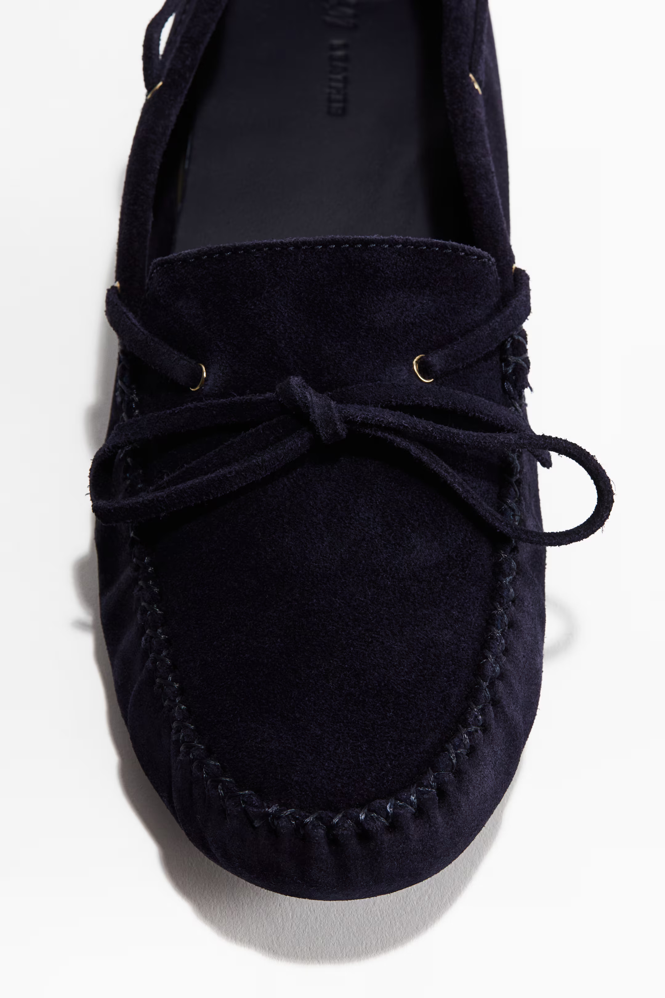 Suede Driving Shoes - Navy blue - Ladies | H&M US | H&M (US + CA)