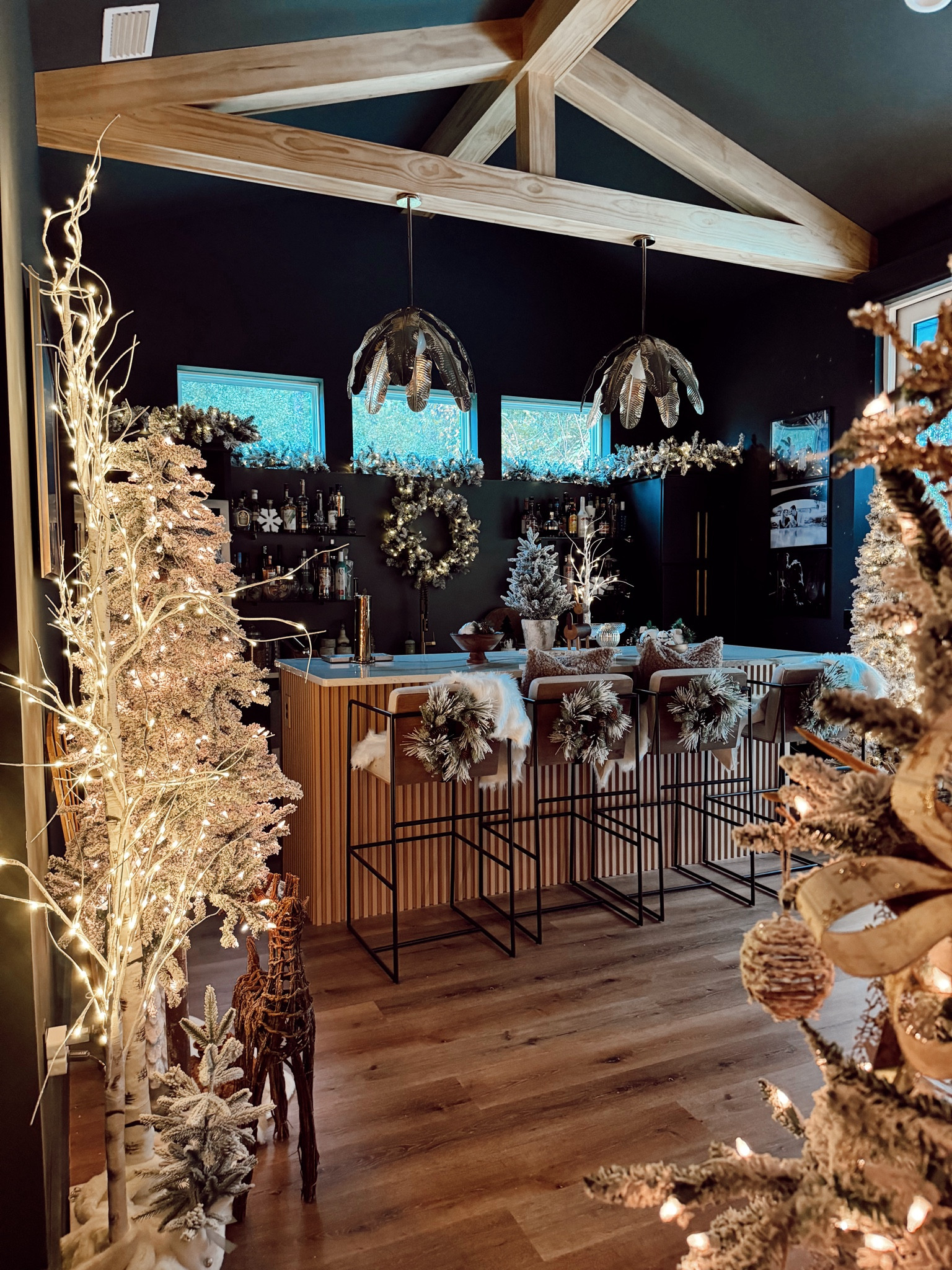 Turned our saloon into snow filled dream!!!  Shop all my favorites here! 

#christmas #snowy #saloon #home #snowlodge 

#LTKHoliday #LTKhome #LTKSeasonal