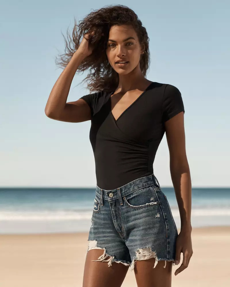 Mid Rise Boyfriend Shorts | Abercrombie & Fitch (US)