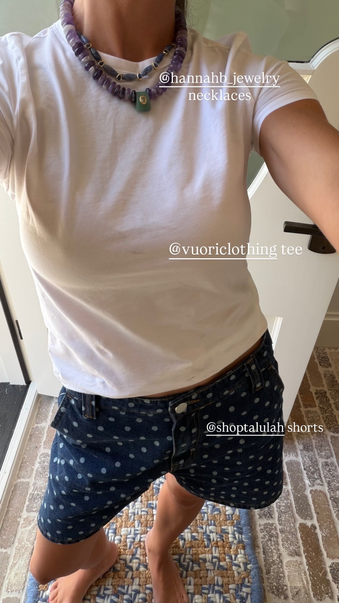 @hannahb_jewelry necklaces @shoptalulah shorts  @vuoriclothing-us tee! such an easy cute mom OOTD

#LTKootd #LTKSeasonal #LTKdayinmylife