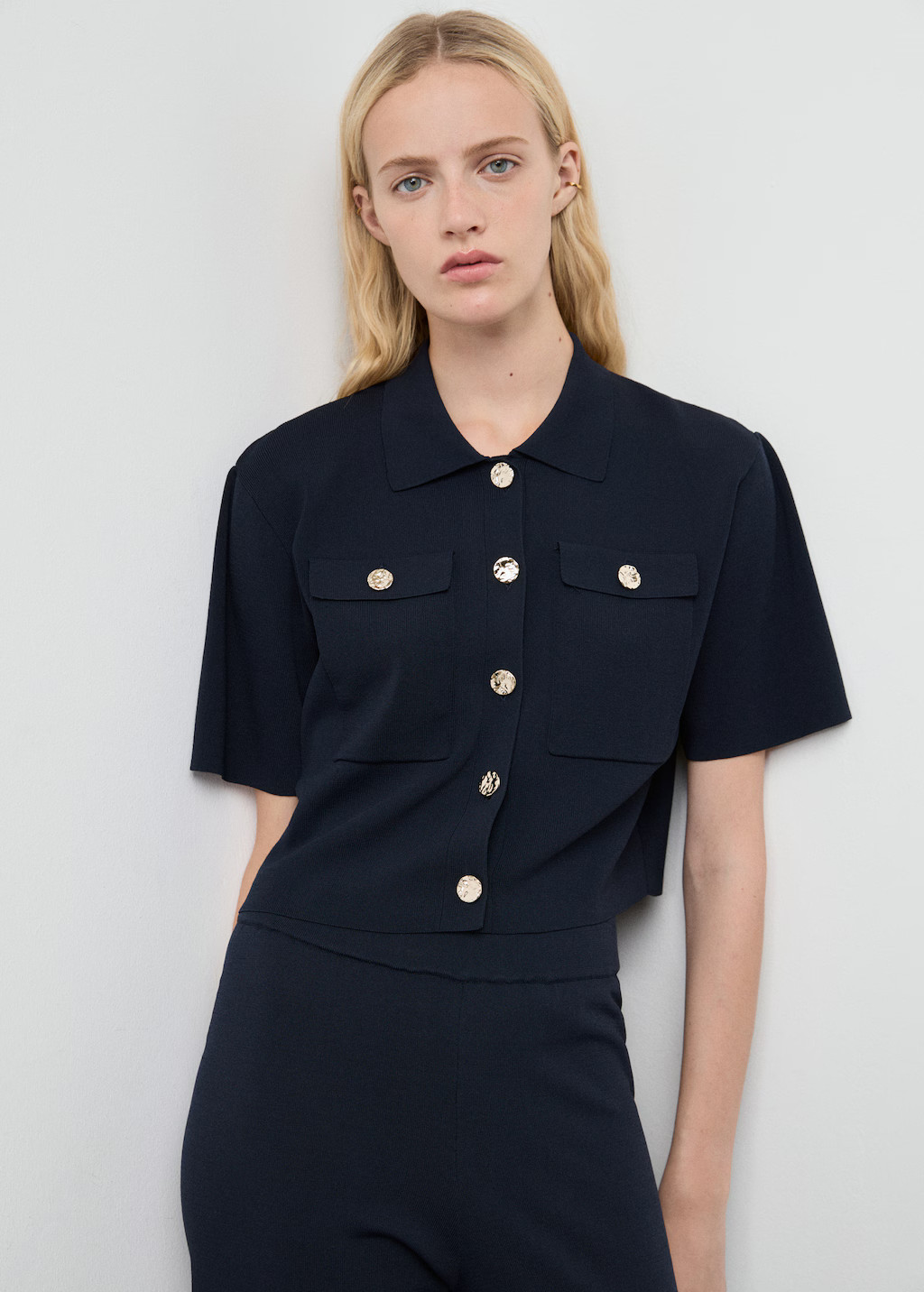 Short-sleeved knitted jacket | Mango (US/MX/AU)