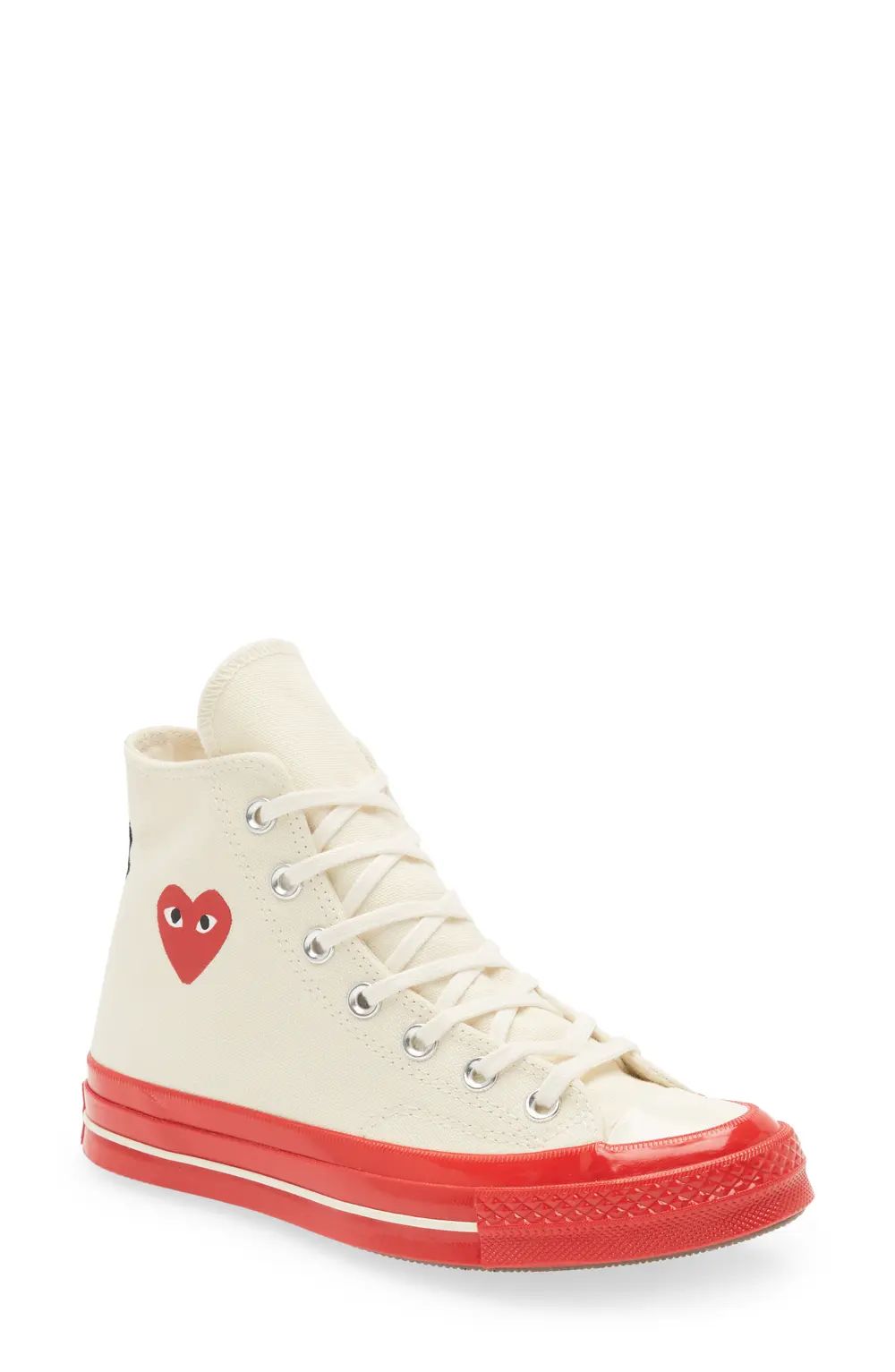Comme des Garcons PLAY x Converse Chuck Taylor? Hidden Heart Red Sole High Top Sneaker, Size 10 Wome | Nordstrom Canada