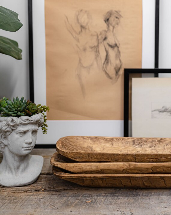 Carved Mango Wood Bowl Free Shipping | Etsy | Etsy (US)