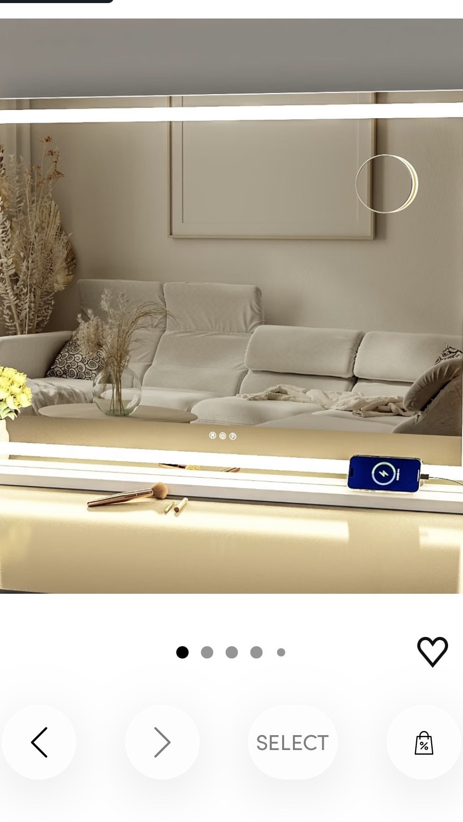 This vanity mirror! Different light settings, charging ports, comes with a stand.

#LTKgrwm #LTKBeauty #LTKHome