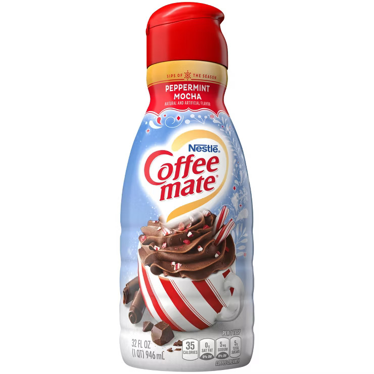 Coffee mate Peppermint Mocha Coffee Creamer - 32 fl oz (1qt) | Target