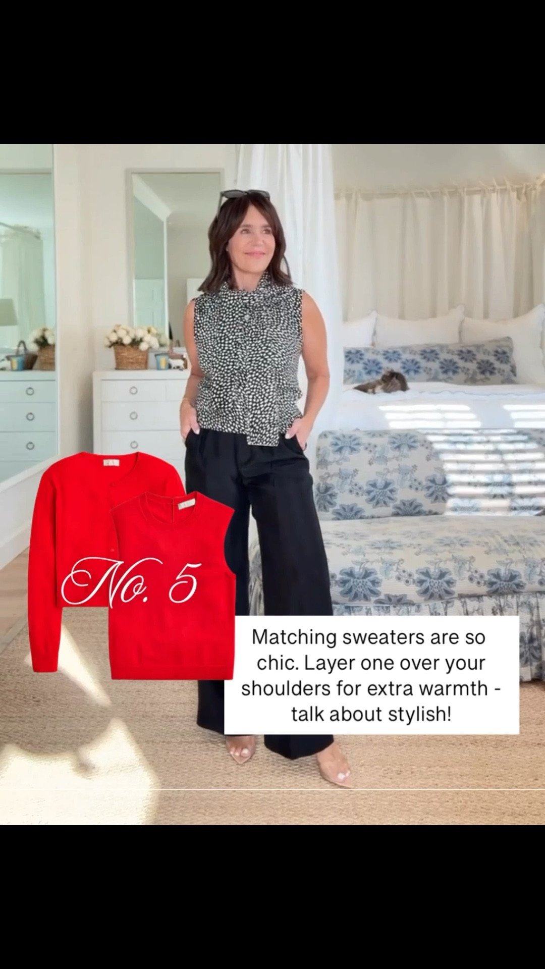 Matching sweaters are so chic✨ This cardigan comes in the best colors and patterns and is such a versatile piece! @JCrew #ad #injcrew 

#LTKOver40 #LTKStyleTip #LTKSeasonal