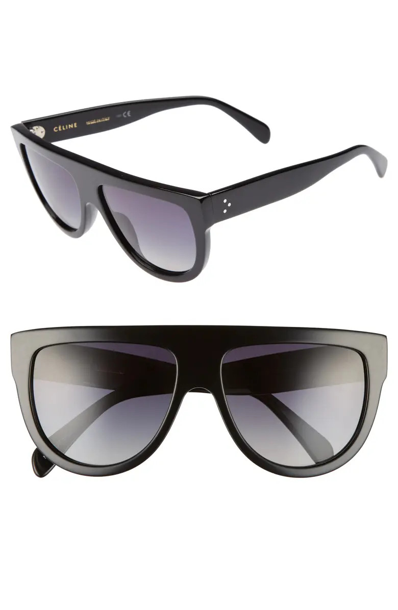 The Celine 58mm Flat Top Sunglasses | Nordstrom