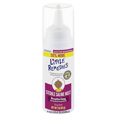 Little Remedies Sterile Saline Nasal Mist, Safe for Newborns, 3 oz | Amazon (US)